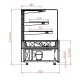 CUBE OPEN Confectionery Showcase - 910 mm with Remote