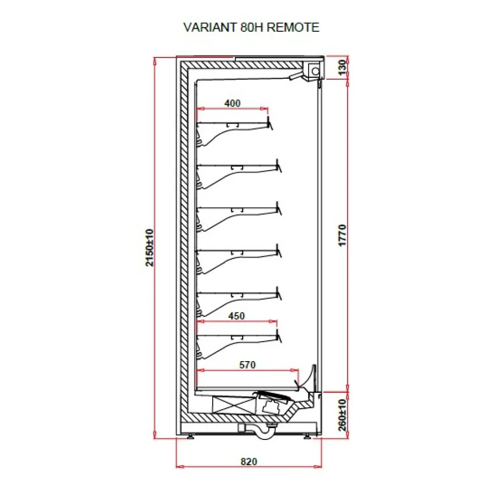 Vitrine Fraîcheur VARIANT 1.0 80H REMOTE