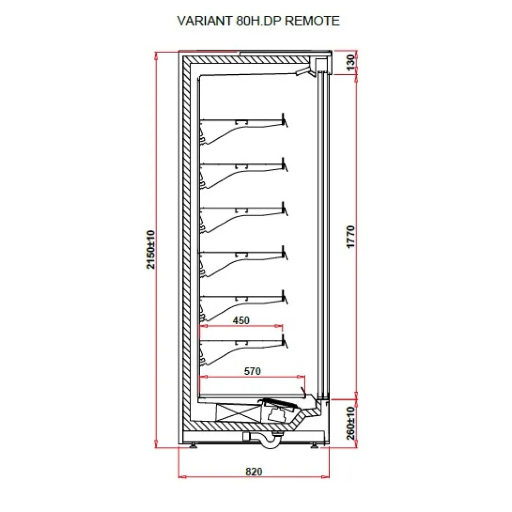Vitrine Fraîcheur VARIANT 1.0 80H REMOTE