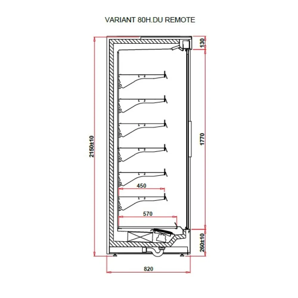 Vitrine Fraîcheur VARIANT 1.0 80H REMOTE