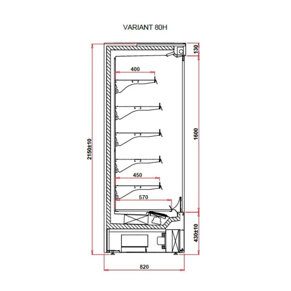 Vitrine VARIANT 80H - Performance Optimale