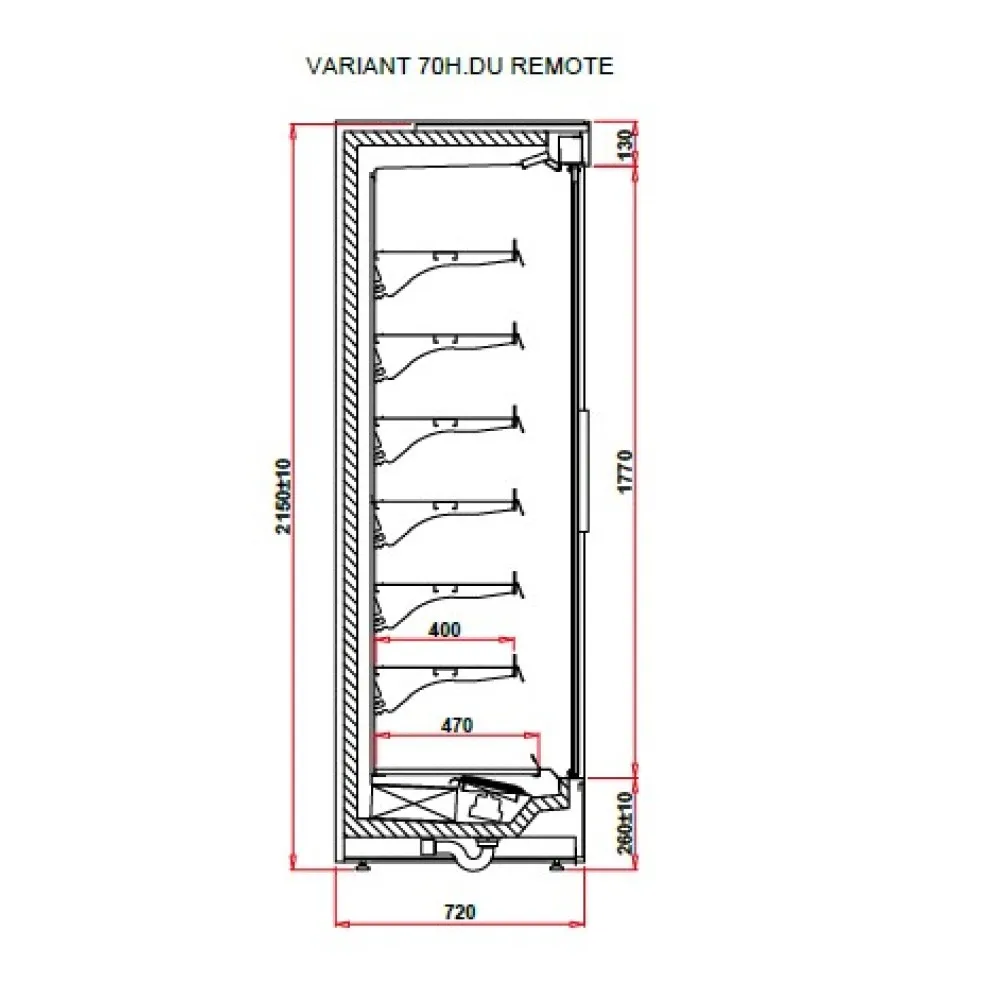 Vitrine réfrigérée VARIANT 1.0 70H REMOTE
