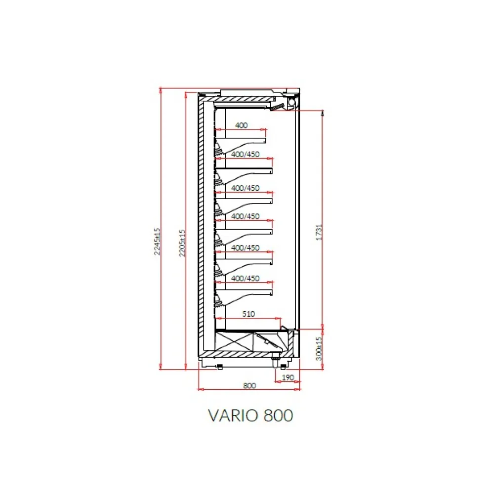 VARIO 3.13 80H Kaugjuhtimisega Jahutusvitriin VARIO 3.13 80H Kaugjuhtimisega Jahutusvitriin