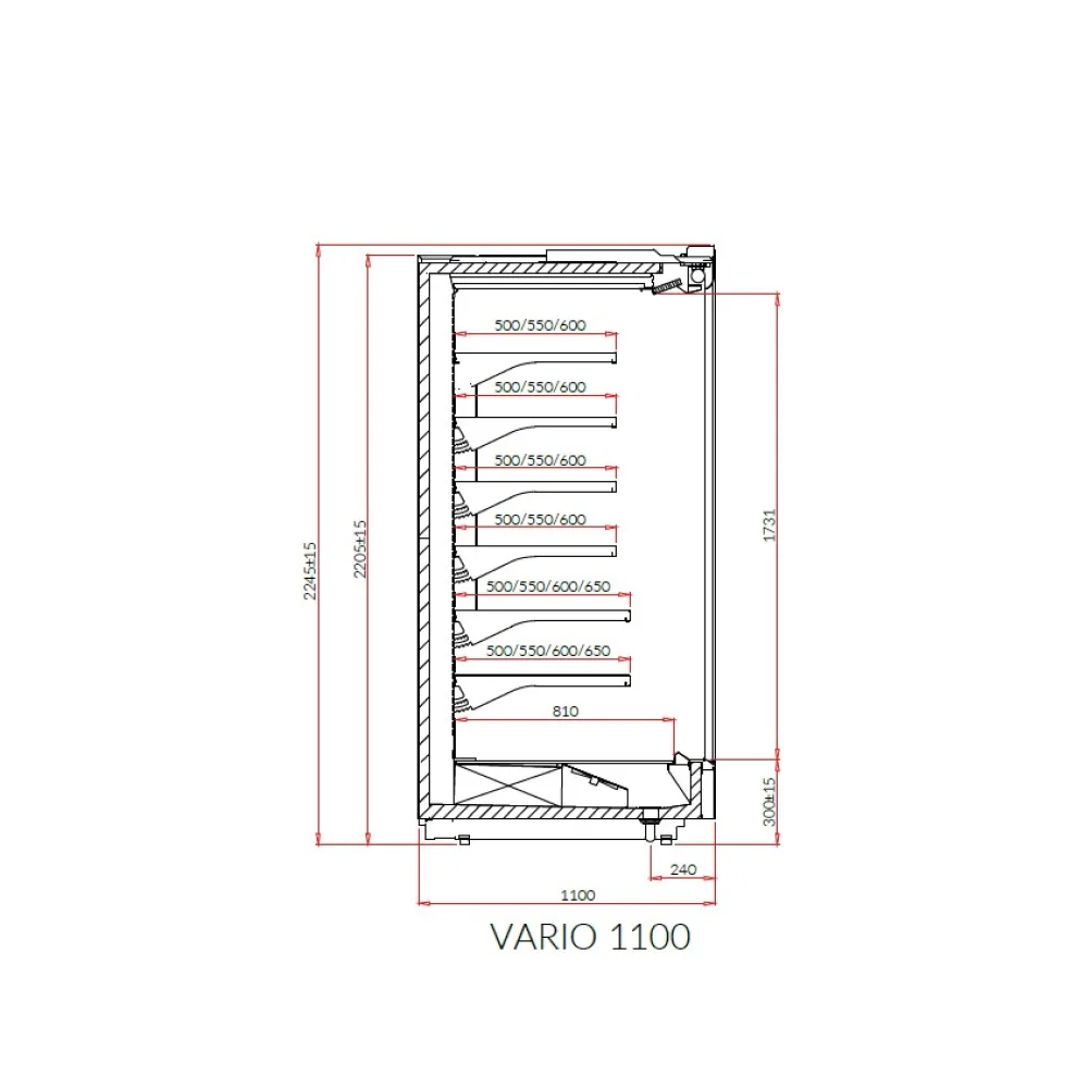 VARIO 1.88 110H REMOTE Külmkapivitrin VARIO 1.88 110H REMOTE Külmkapivitrin