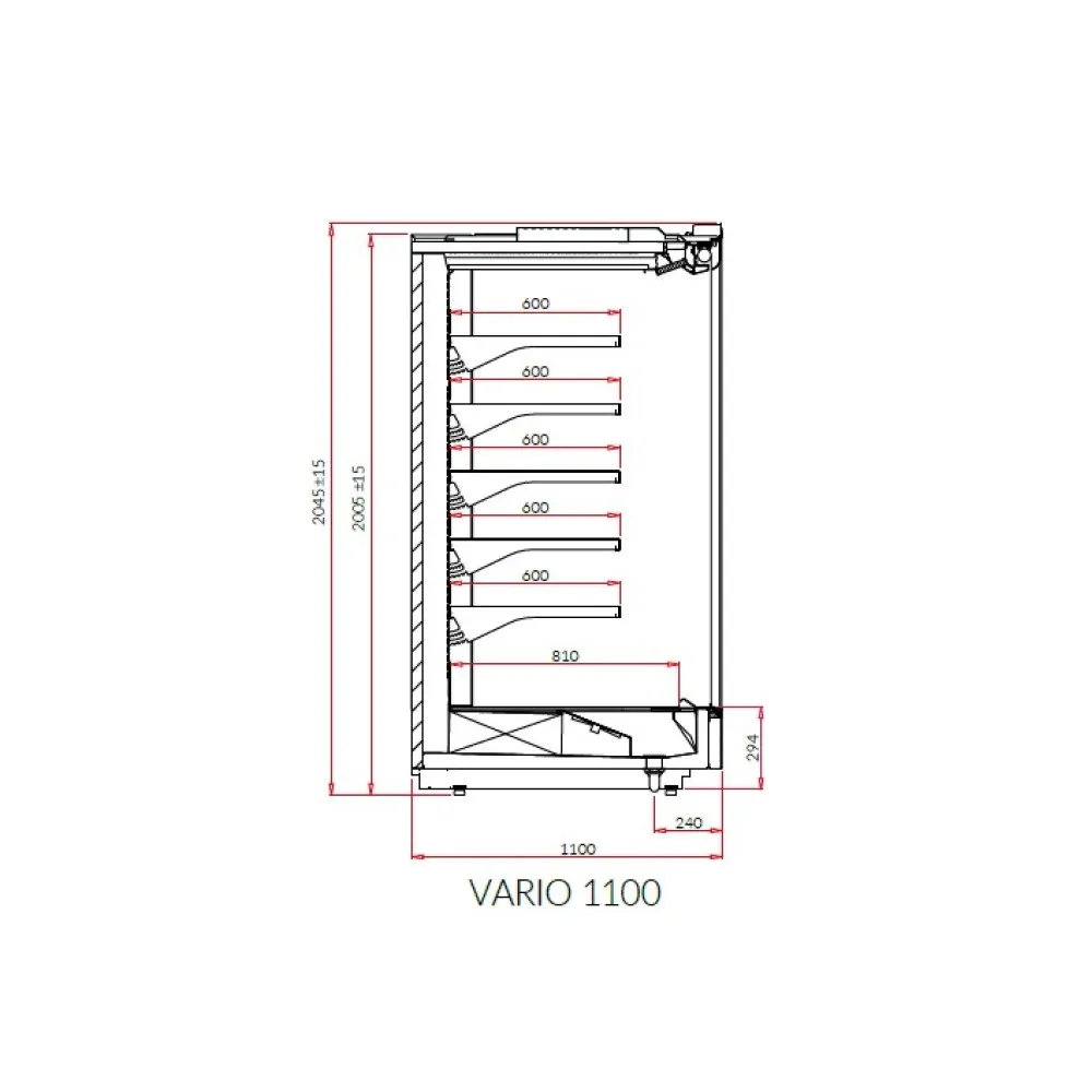 Витрина VARIO REMOTE 110L для магазинов