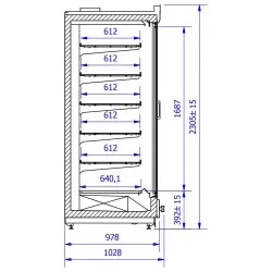 Display freezer VARIO M 1.56H