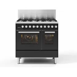 Plīts ar cepeškrāsni Pro Line 90 cm LD09CWM3 5 degļi