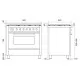 Cuisinière de luxe 90 cm L09-GRD/L09-MGD