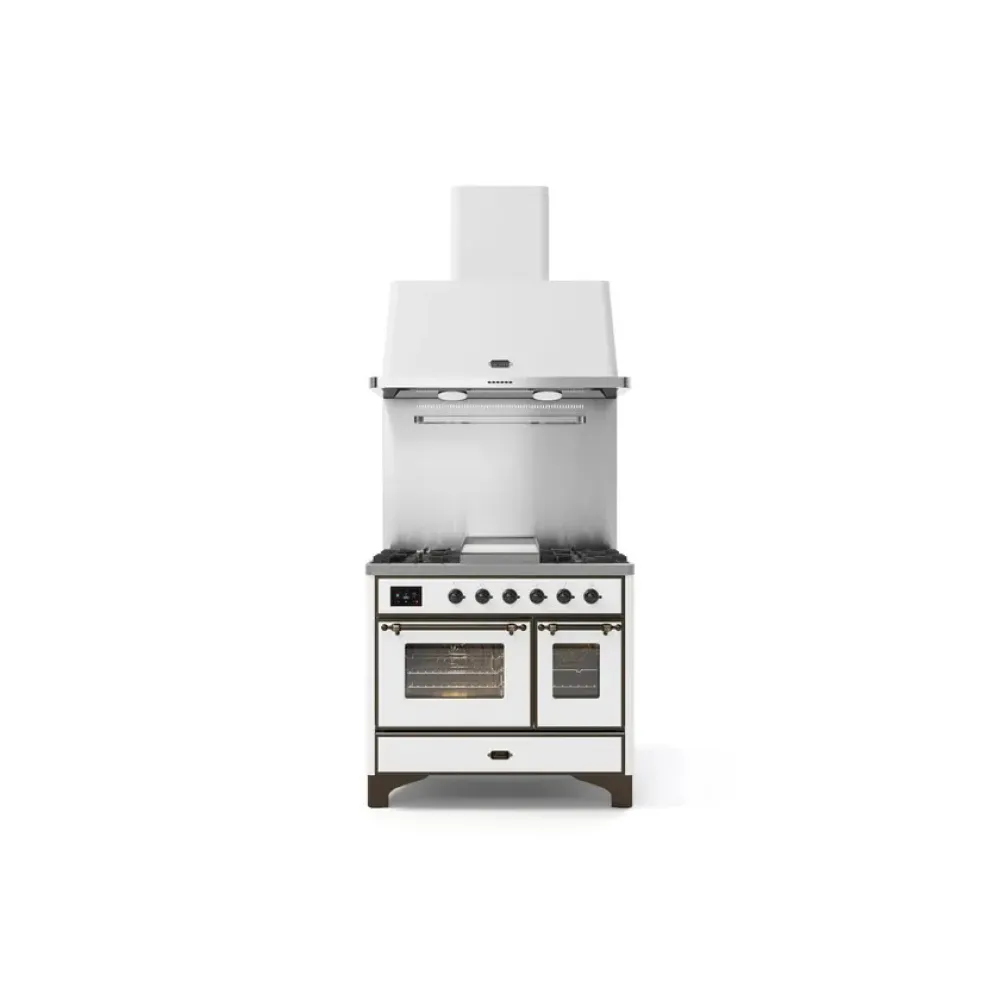 Ilve Majestic Milano MD10FDNE3 - Cuisinière 100 cm avec Double Four
