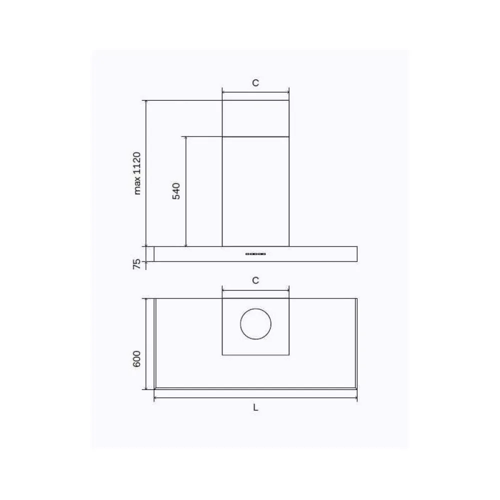 AGK100 Pro Line Kitchen Hood