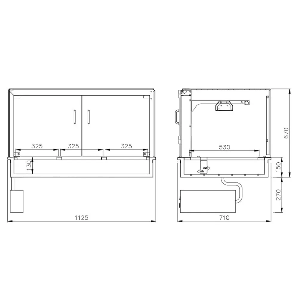 BEMAR FDBM 110 Heated Food Display