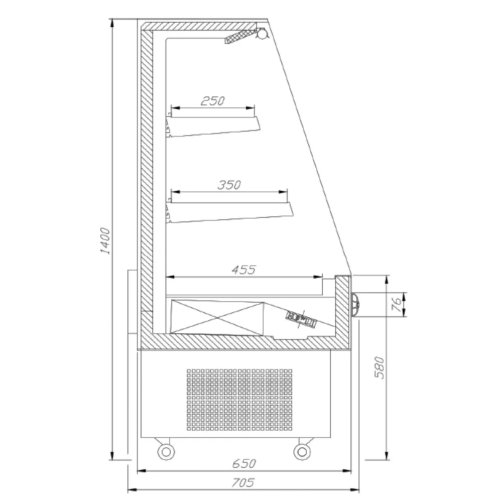 900mm SMART Display Cooler - Stylish & Functional