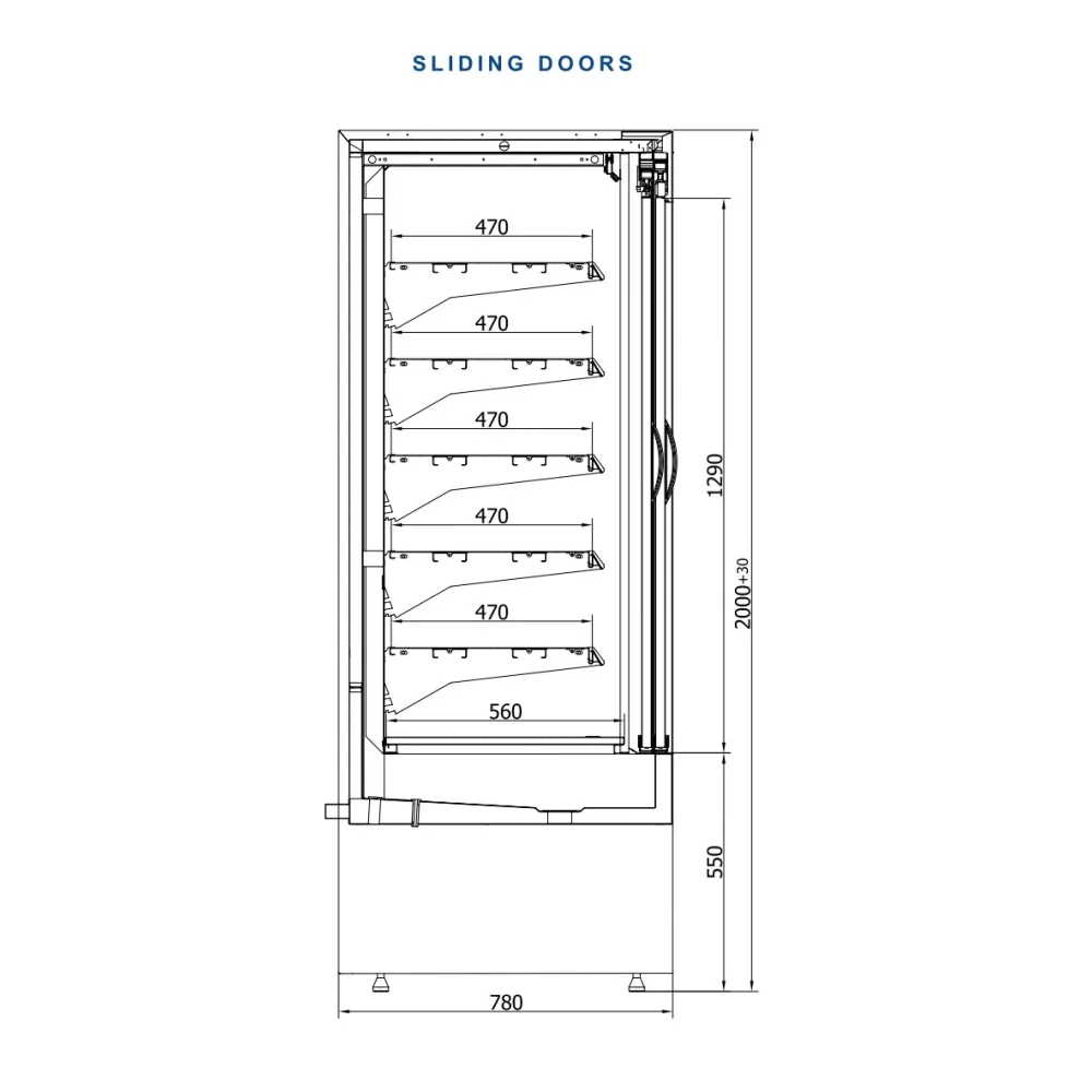 VARNA 160/80 Display Cabinet
