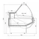 HAWANA 1330mm Meat Display Case