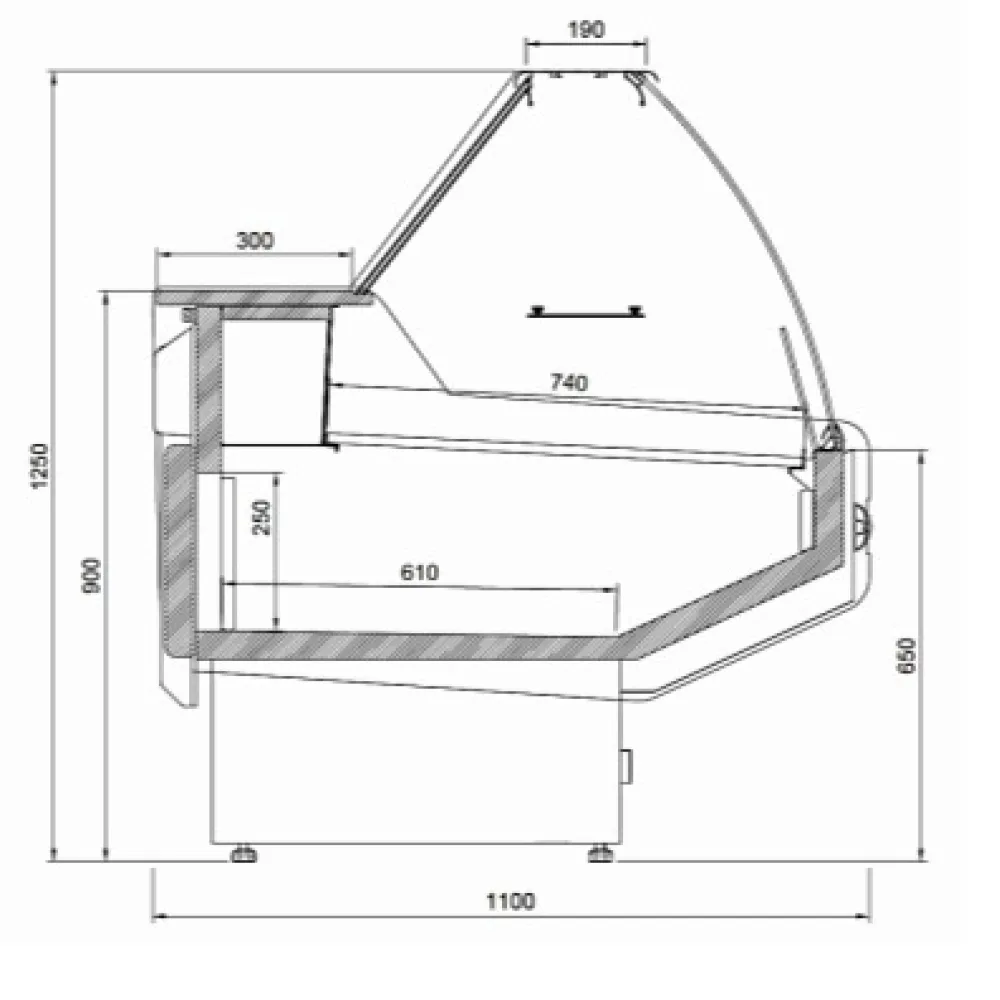 MODENA 110 Meat Display Case