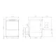 Lave-vaisselle haute performance 400x400 mm Lave-vaisselle haute performance 400x400 mm
