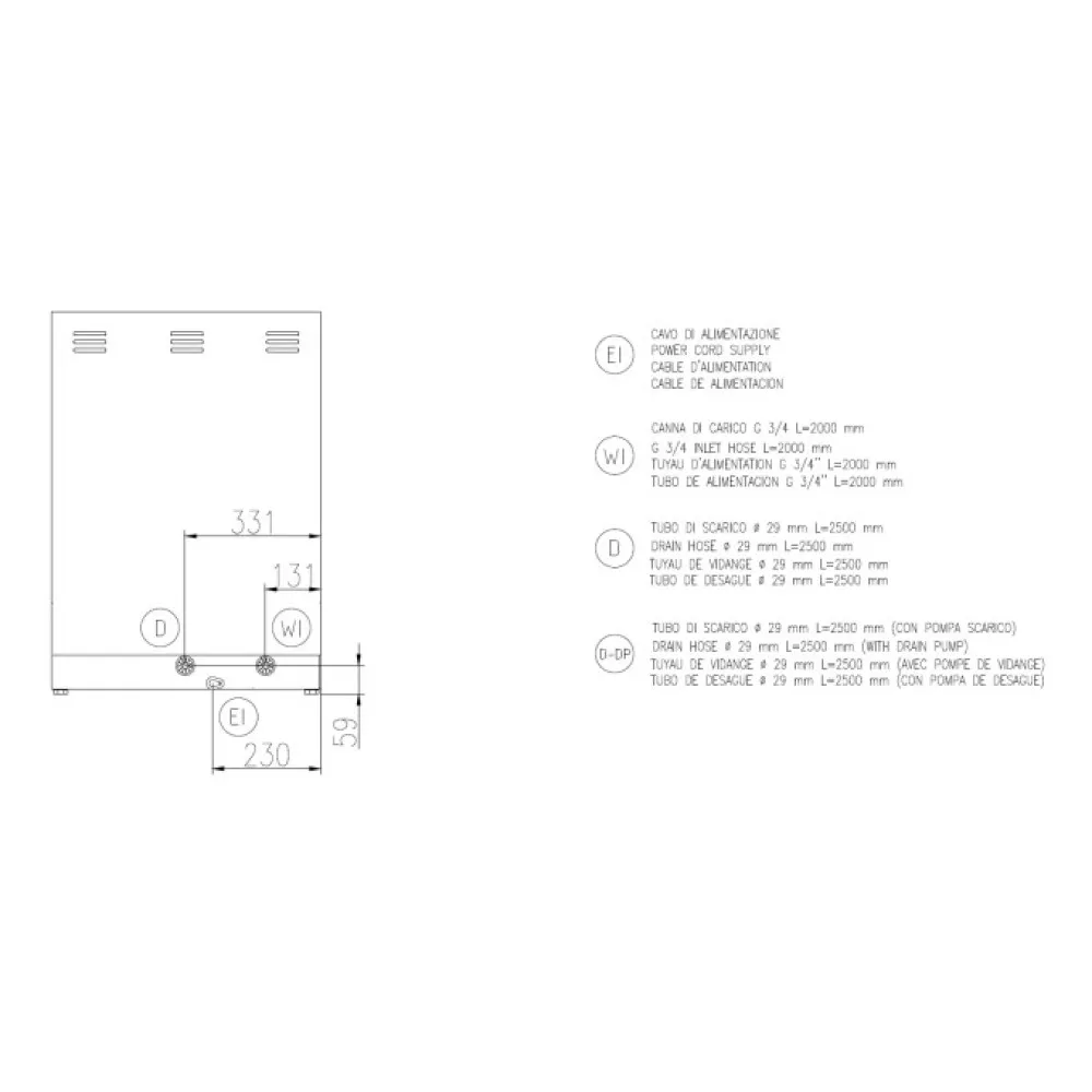 Indaplovė FK 50 M – 500x500mm, profesionali