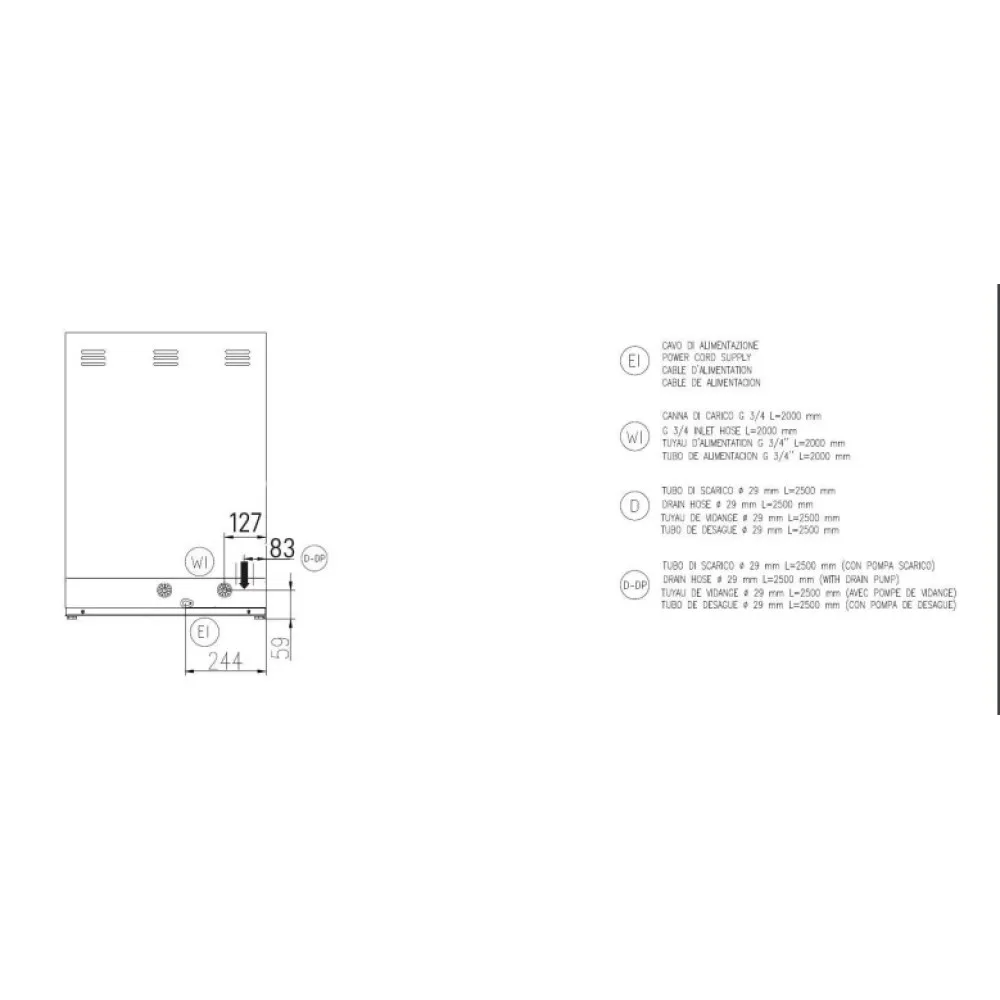 Indaplovė SK 60E, 500x600mm - Efektyvus Sprendimas