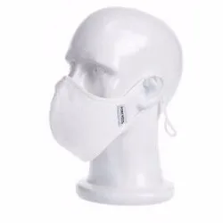Audinio veido kaukė white