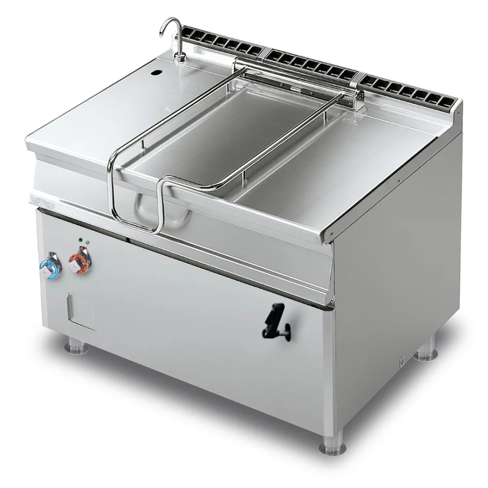 Heavy-Duty Braising Pan with Manual Tilt 120 Liters