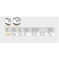 Electric multi-function fixed braising pan BRF-74ETX