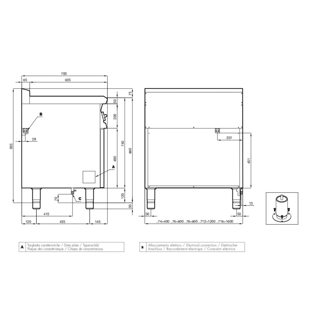 Ship-Ready Electric Cooking Stove with Oven - Model 70 CFQ6-712ETVX