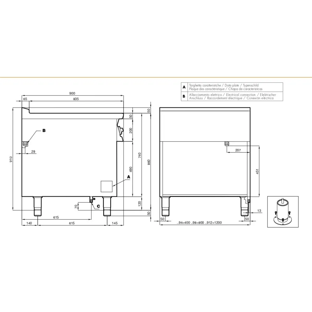 Professional Marine Electric Cooker with Oven