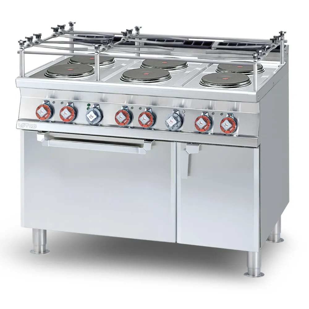 Heavy-Duty Electric Cooking Range with Oven for Marine Use