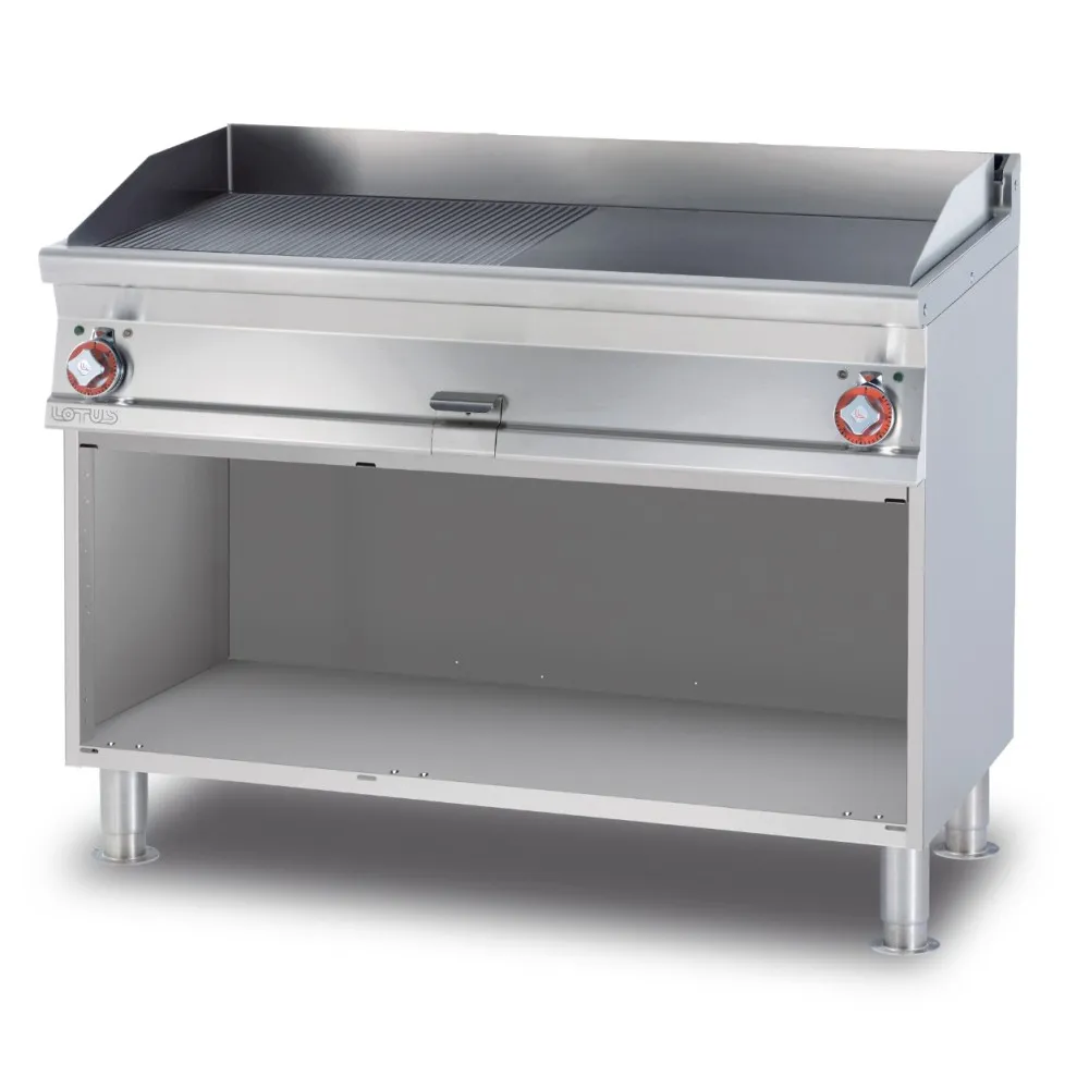 Electric Griddle FTLR-712ETX with Open Cabinet