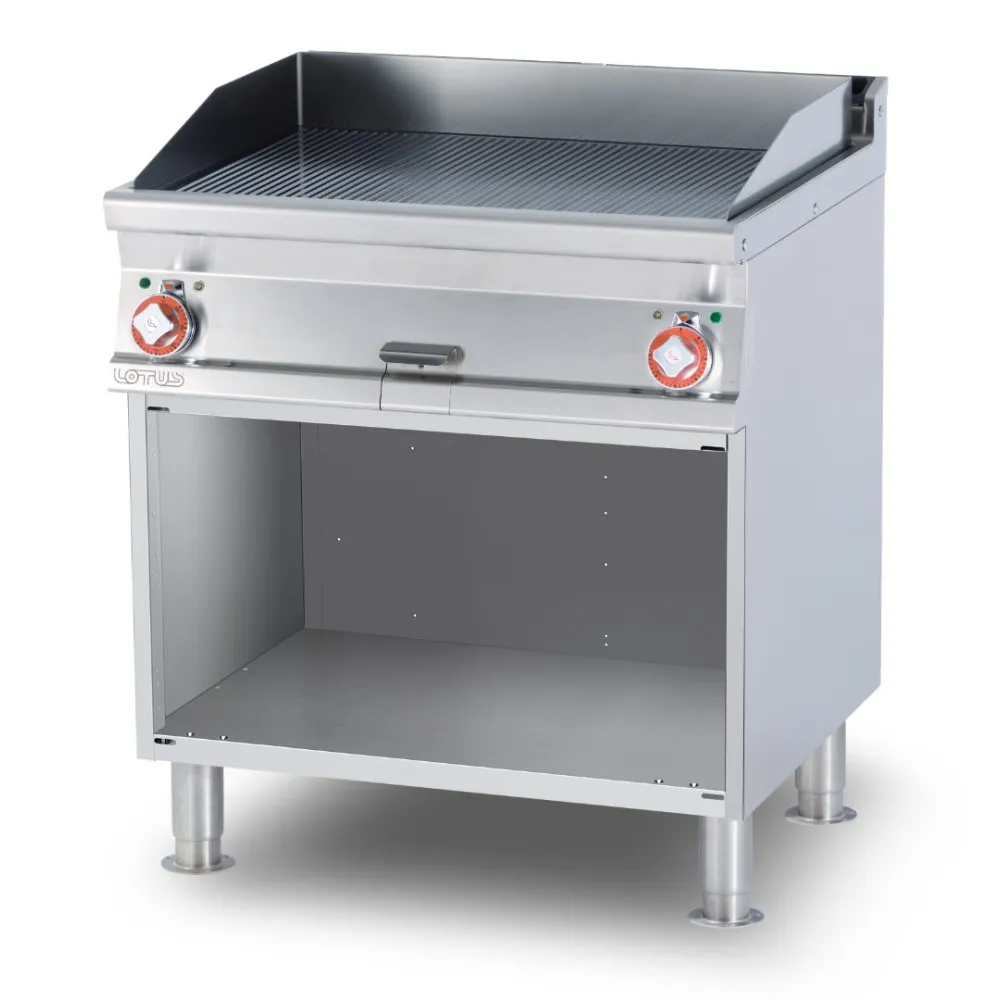 Heavy-Duty Electric Grill with Open Storage