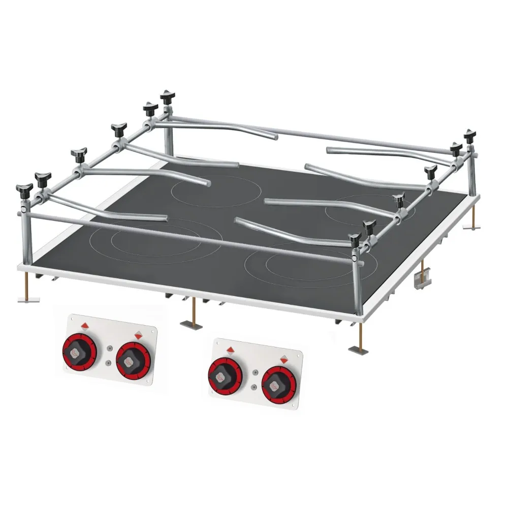Ceramic Glass Boiling Hob PCCD-88ETX with Rolling Rack