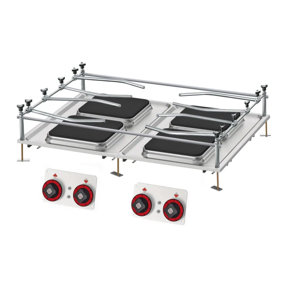 Heavy-Duty 4-Plate Electric Boiling Unit