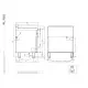 Surface de travail inox PL73X avec tiroir