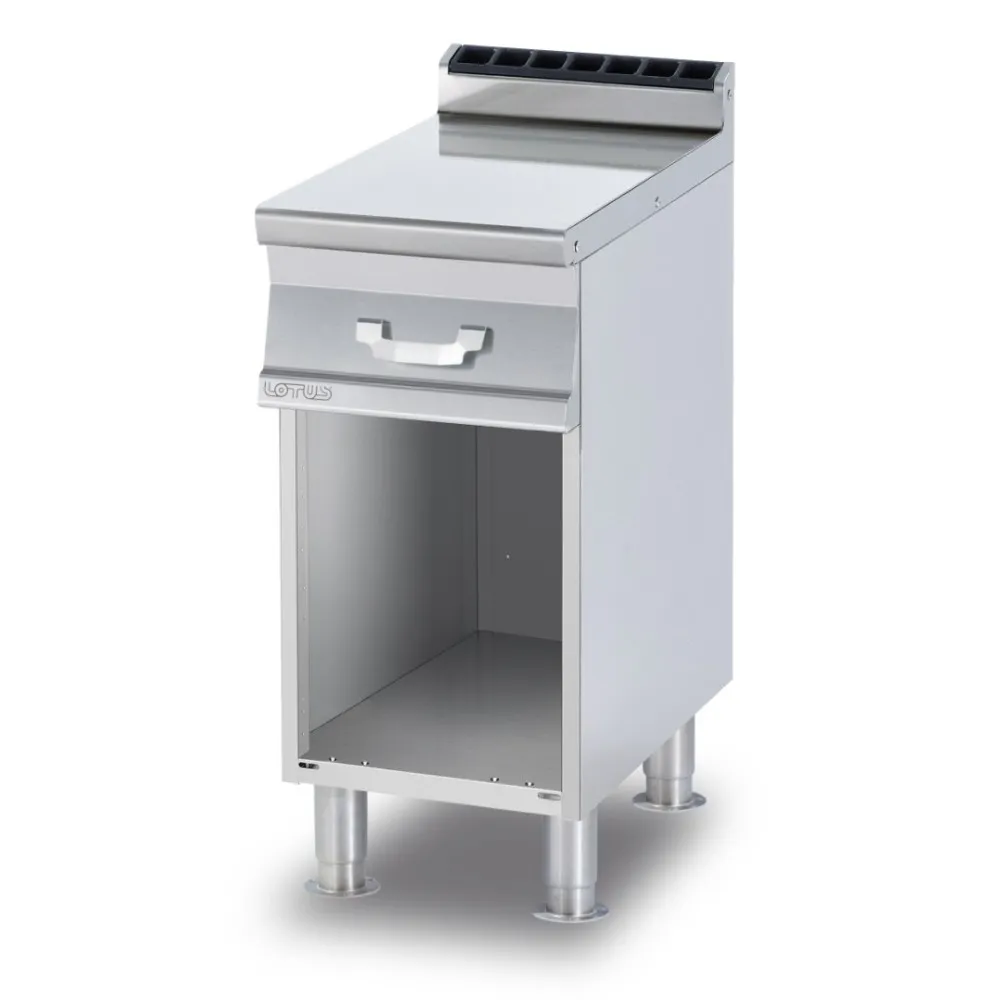 Table de travail avec tiroir sur armoire ouverte PL74X