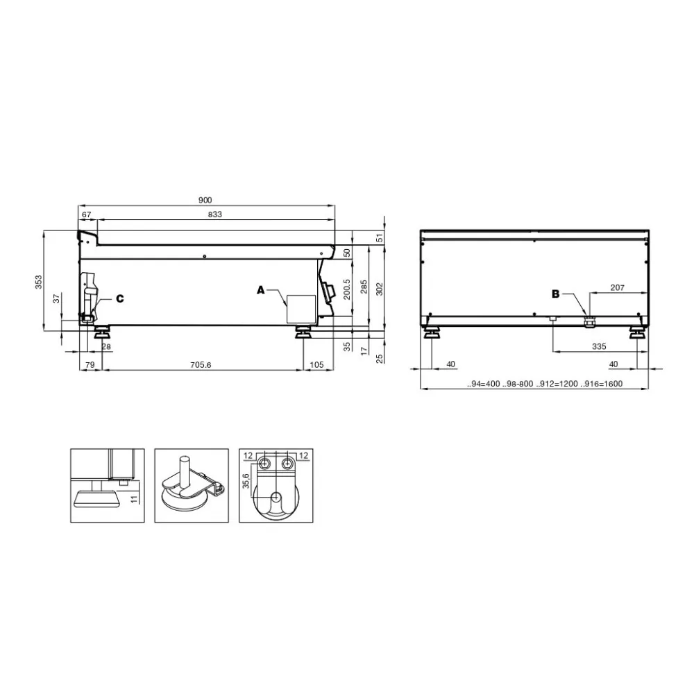 Maritime Induction Cooking Station - 4 Zones