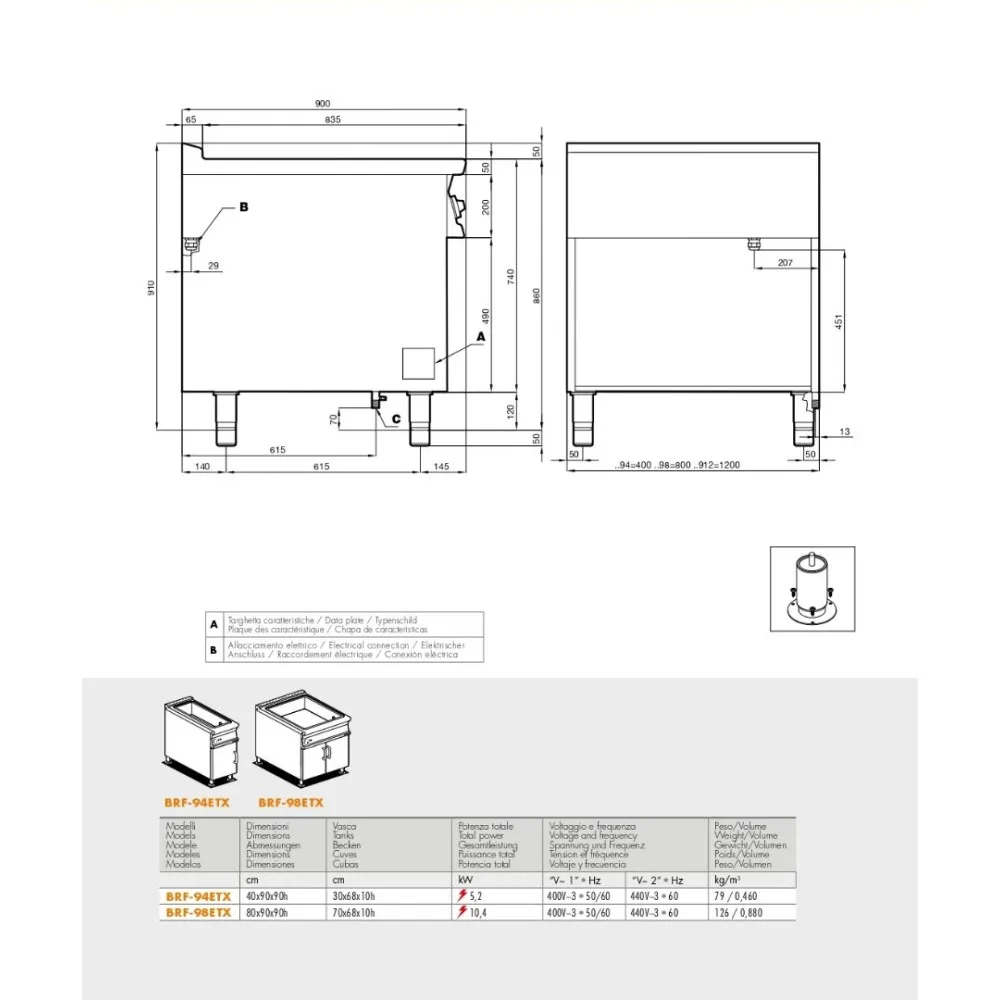 Versatile Electric Braising Pan BRF-94ETX for Culinary Experts