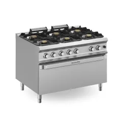 Gāzes plīts ar gāzes cepeškrāsni  64.0 kW DOMINA PRO 900