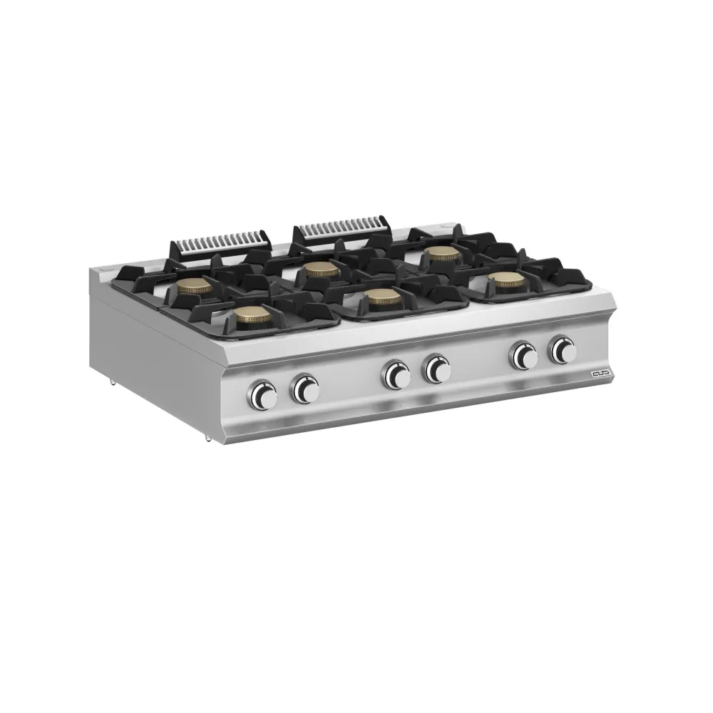 Professional 6-Burner Gas Stove Top - DOMINA PRO 900