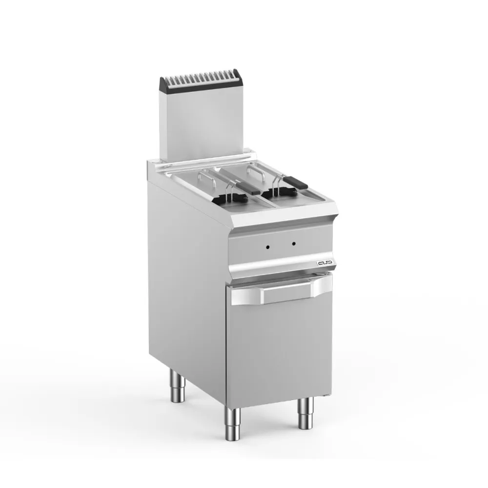 Dual Tank Gas Fryer - 7+7L on Closed Stand