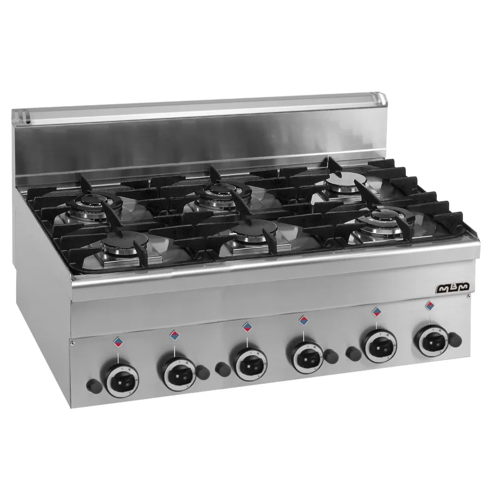 MINIMA 600 Gāzes plīts virsma ar 17.55 kW jaudu
