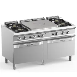Gāzes plīts  ar 2 gāzes cepeškrāsnim TPG7152FG4XL DOMINA PRO 700