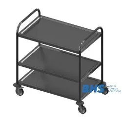 Stainless steel serving trolley VTS3