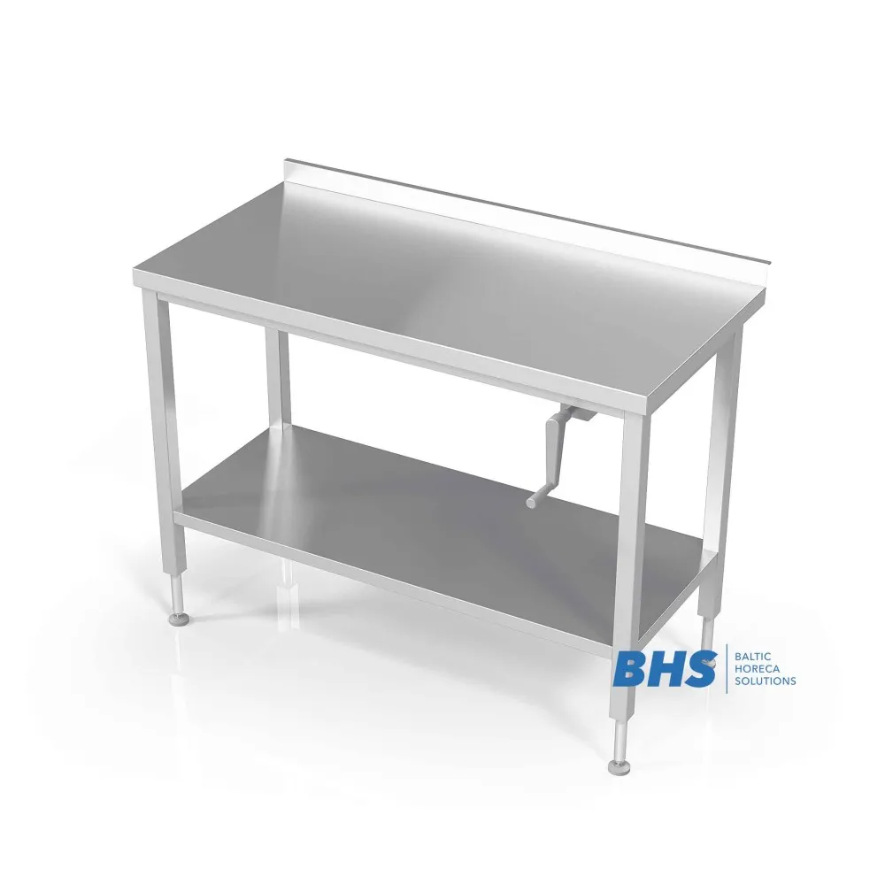 Ergonomic Adjustable Table with Storage Shelf