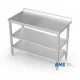 Heavy-Duty Two-Tier Stainless Steel Workbench