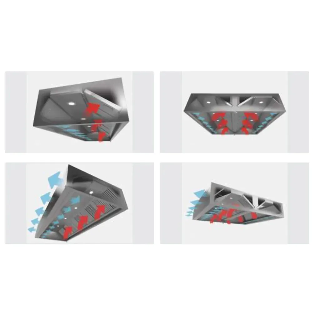 Hotte de cuisine avec jet d'air HFCD 1600