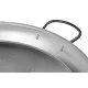 Versatile 80 cm Polished Steel Paella Pan for Grill Lovers