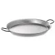 Versatile 80 cm Polished Steel Paella Pan for Grill Lovers