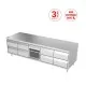 Stainless Steel Low Cool Counter - 2130mm