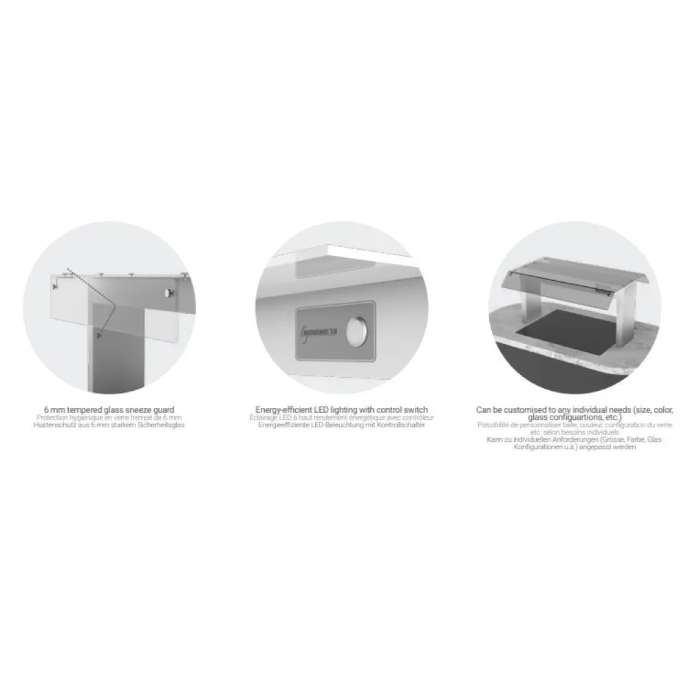 LED Buffet Shelf - 1393 mm for Food Display