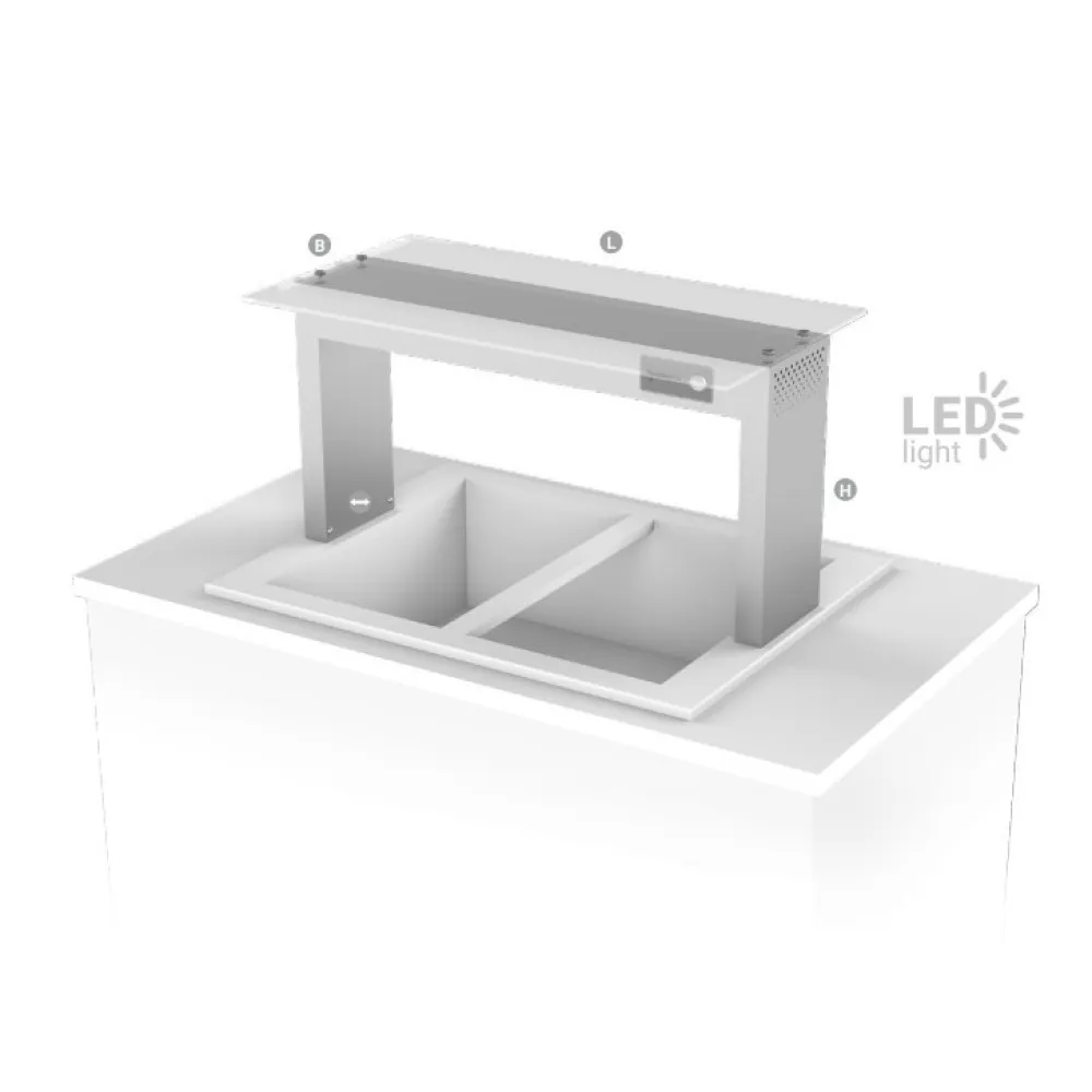 LED Buffet Shelf - 1393 mm for Food Display